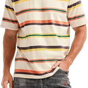 Men's Striped Short Sleeve T-Shirt - Small - New